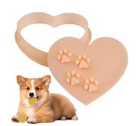 Cookie Cutter | Paw Print Fondant Mold | Heart Shaped Cookie Cutter