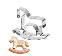 Cookie Cutter, Stainless Steel Mold, Easy Release Shaper, 2026 Horse Year Cutter, Cookie Baking Mold, Dough Pie Candy Tool, Fondant Chocolate Accessory for Holiday, and Home