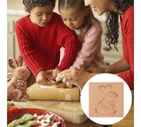 Cookie di coniglio stampo in legno cioccolato con coniglietto stampo in legno