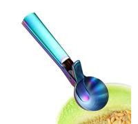 Cookie Dough Scoop, acciaio inossidabile Ice Cream Shovel with Trigger, Ergonomic Food Dispenser Spoon with Non-Slip Handle, Versatile Watermelon Baller for Commercial Kitchen and Home Use