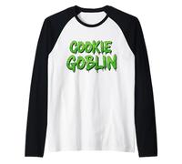 Cookie Goblin Cookie Cookie Divertenti con Chip al Cioccolato O Farina D'AVENA Maglia con Maniche Raglan