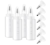 Cookie Icing Bottles - Ergonomic Leak Proof Baking Set | Frosting Squeeze Bottle For Friends Students Adults Men Women Beginners Enthusiasts Home Baking Holidays