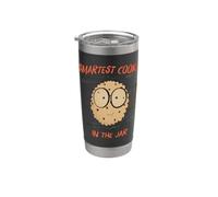 Cookie intelligente, intelligente, conoscenza geniale wiz kid laurea gioco di parole Bicchiere termico in acciaio inox doppia parete