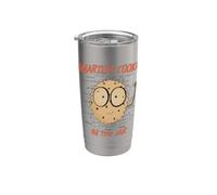 Cookie intelligente, intelligente, conoscenza geniale wiz kid laurea gioco di parole Bicchiere termico in acciaio inox doppia parete