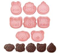 Cookie Molds 8-Piece 3D Cartoon - Animal Cookie Cutters for Christmas Farm