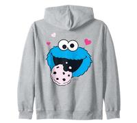 Cookie Monster Sesame Street Nostalgico Retro Hungry Design Felpa con Cappuccio