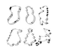 - Cookie Moulds | Christmas | 6X Holiday Cookie Baking Mold Stainless Steel Christmas Holiday Molds, Handmade With Different Shapes For Baking