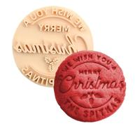 Cookie Stamps For Baking Cookies | Christmas Cookie Molds Fondant Embossers | Christmas Treat Molds Merry Christmas Cupcake Topper | Wafer Candys
