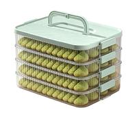 Cookie Storage Box - PP, 29.5cm, Stackable Food Container, 4-Layer Handle Carrier | Fresh Keep, Food Storage Keeper, Airtight Storages Box For Dumplings, Biscuits, Cheese, Picnic, Camping, Kitchen