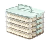 Cookie Storage Container - 4 Layer Stackable Fresh Keeping Food Box with Handle, Airtight Kitchen Organizer for Preserving Snacks and Dry Foods | Multi Purpose Food Storage Container for Home Kitchen