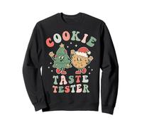 Cookie Taste Tester Natale Cookie Baker Taster Donne Bambini Felpa