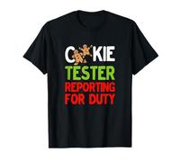 Cookie Tester Reporting per dovere Carino Natale Pan di Zenzero Maglietta