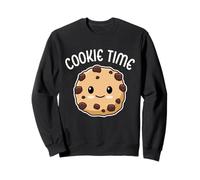 Cookie Time Carino Kawaii Cibo Amore Biscotti con Gocce di Cioccolato Felpa