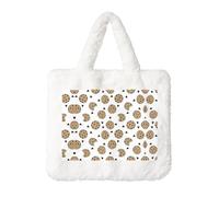 Cookies Food Chocolate Chip Biscotti Borsa in Peluche per Donna - Perfetto per chiavi, rossetto e altro ancora - Regalo ideale per Natale, San Valentino