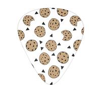 Cookies Food Chocolate Chip Biscotti Chitarra Plettri Triangolo Classico Basso Chitarra Acustica ed Elettrica Plettri Per Chitarristi 12 Pezzi