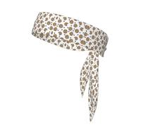 Cookies Food Chocolate Chip Biscotti Stampa Sport Head Tie Bandane - Comode fasce per il sudore atletiche per corsa, yoga, ciclismo e altro ancora