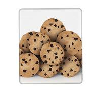 Cookies Food Chocolate Chip Biscuits Tappetino per Mouse Portatile Mousepad Comodo Tappetino Scrivania for Lavoro Pc Accessori Scrivania 25X30Cm