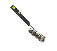 Cook'In Garden, AC179, spazzola 2 testine magnetiche, per pulire la griglia del barbecue, con manico magnetico per riporre i tuoi utensili in tutta semplicità