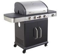 COOK'IN GARDEN - Barbecue A Gas Fidgi 4 Con Termometro - 4 Bruciatori + Fornello Da 14,5kw