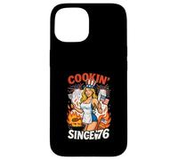 Cookin Since 76 - Maglietta con scritta "4th of July BBQ" Custodia per iPhone 15