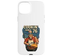 Cookin Since 76 - Maglietta con scritta "4th of July BBQ" Custodia per iPhone 15 Plus