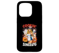 Cookin Since 76 - Maglietta con scritta "4th of July BBQ" Custodia per iPhone 15 Pro