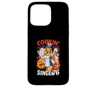 Cookin Since 76 - Maglietta con scritta "4th of July BBQ" Custodia per iPhone 15 Pro Max