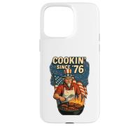 Cookin Since 76 - Maglietta con scritta "4th of July BBQ" Custodia per iPhone 15 Pro Max