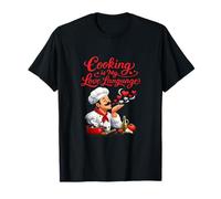 Cooking Is My Love Language Chef Heart Graphic Maglietta