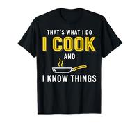 Cooking Is My Skill Frase Cucina Padella Design Maglietta