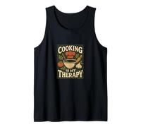 Cooking is My Therapy - Decorazione da Cucina Colorata per Gli Amanti del Cibo Canotta
