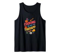 Cooking is My Therapy - Decorazione da Cucina Colorata per Gli Amanti del Cibo Canotta