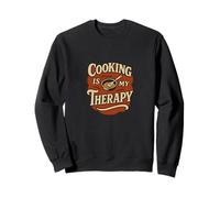 Cooking is My Therapy - Decorazione da Cucina Colorata per Gli Amanti del Cibo Felpa