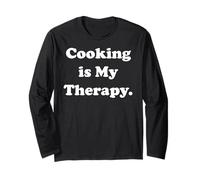 Cooking Is My Therapy Enthusiast Quote Maglia a Manica
