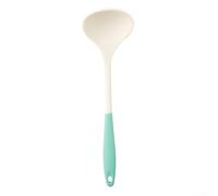 Cooking Made Simple con utensili in silicone ad alta temperatura spatola e cucchiaio da minestra set (C bianco e verde)