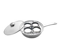 Cooking Pan, Poached Egg Pan, Egg Poacher Boiler Pan, Nonstick Poached Eggs Cooker, 4 Cup Egg Maker for Cooking, Boiling, Egg Poaching Pan, Boiling Egg Maker, Stainless Steel Cooking Pan
