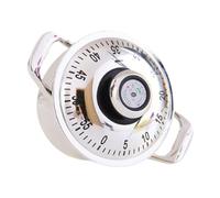 Cooking Timer - Stainless Steel 7x10x5.5cm | Kitchen Timer, 60 Minute Mechanical Pot Shape Countdown Alarm Clock | For Cooking Baking Study Classroom Home Office Time Management Use