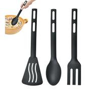 Cooking Tools, Heat Resistant Guard, Nylon Spatula System, Easy Grip Handheld Design, Prevents Scratches on Pans, Kitchen Essentials, Compact Style for Home Travel Camping Vanity