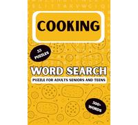 cooking word search: Large Print Word Search Puzzle Book About Food & Cooking | 6x9 Inches, 106 Pages, 55 Puzzles For Food Lover | Gift For Cooking Lovers Adults And Kids