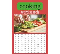 Cooking word search puzzle book: word searches with easy-to-read print about cooking, baking, grilling, 6.9 inches,100 pages, 50 plus puzzles for gift, vacations and free time.