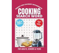 Cooking Word Search Puzzle Book: Word Searches with Easy to Read Print about Cooking, Baking, Kitchen Tools and More | 6x9 inches, 110 pages | 50+ Puzzles … Gift for Vacations, Holidays and Free Times