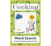 Cooking Word Search Puzzle Book: Word Searches with Easy to Read Print about Cooking, Food, Kitchen Utensils and More | 6x9 inches, 110 pages | 50+ ... Gift for Vacations, Holidays and Free Times