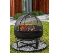 CookKing Viking XXL Barbecue Braciere Circolare 80 cm In Acciaio Con Parafuoco