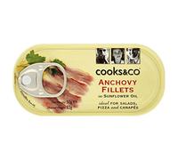 Cooks & Co Filetti Di Acciughe In Olio Di Semi Di Girasole (50g) (Confezione da 6)