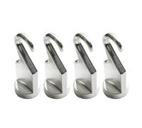 Cooks Standard Pot Rack Solid Cast Pan Hook, Set di 2 4 Pezzi Silver
