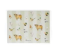 Cooksmart Buttercup Farm - Salvaschermo in vetro per piano di lavoro in vetro per cucina con bei disegni, protezione per tutti i tipi di cucine