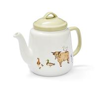 Cooksmart Buttercup Farm, teiera in ceramica dal design britannico, grande teiera per servire bevande calde, teiera per tutte le dimensioni della famiglia
