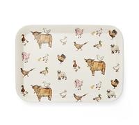 Cooksmart Buttercup Farm - Vassoio da portata grande, design britannico, per molteplici usi in casa, vassoi per servire cibo o bevande