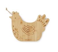 Cooksmart Hen House Lane - Tagliere in legno di bambù a forma di gallina, per cucina, design ecologico, resistente ed elegante, ideale per servire ed esporre