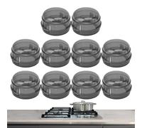Cooktop Safety Knobs, Infant Proof Covers, Stove Guard Locks, Child Security Appliance, 10 pezzi Fireproof Stove Stopper Set Kitchen Protector for Home